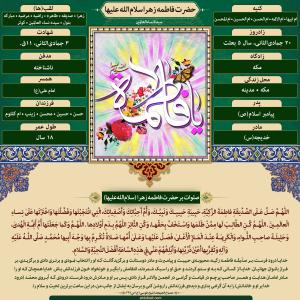 پوستر: صلوات حضرت فاطمه زهرا (سلام‌الله‌علیها)